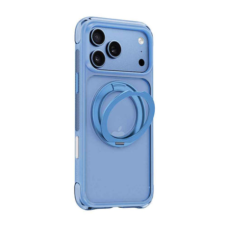 Apple iPhone 17 Pro Kılıf Wiwu AG-203 AeroGuard Ultra Serisi M-safe Şarj Özellikli Airbag Tasarımlı Standlı Kapak