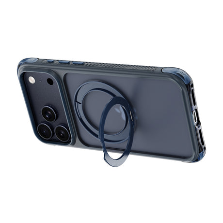 Apple iPhone 17 Pro Kılıf Wiwu AG-203 AeroGuard Ultra Serisi M-safe Şarj Özellikli Airbag Tasarımlı Standlı Kapak