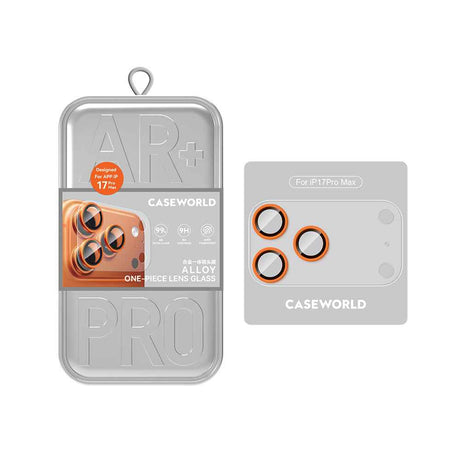 Apple iPhone 17 Pro Max CaseWorld Alloy One-Piece Serisi Anti Reflective Kamera Lens Koruyucu