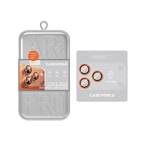 Apple iPhone 17 Pro Max CaseWorld Alloy Sapphire Safir One-Piece Anti Reflective Safir Kamera Lens Koruyucu