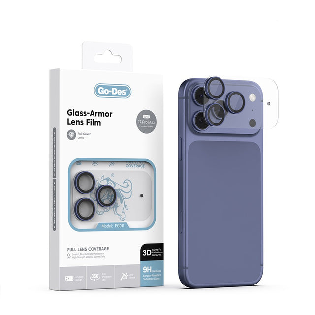 Apple iPhone 17 Pro Max Go Des FC011 Glass Armor Serisi Kamera Lens Koruyucu