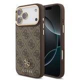 Apple iPhone 17 Pro Max Guess Orjinal Lisanslı 4G ve Yazı Logolu Kılıf + Ekran Koruyucu + Lens Koruyucu 3in1 Aksesuar Seti