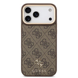 Apple iPhone 17 Pro Max Guess Orjinal Lisanslı 4G ve Yazı Logolu Kılıf + Ekran Koruyucu + Lens Koruyucu 3in1 Aksesuar Seti
