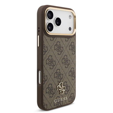 Apple iPhone 17 Pro Max Guess Orjinal Lisanslı 4G ve Yazı Logolu Kılıf + Ekran Koruyucu + Lens Koruyucu 3in1 Aksesuar Seti
