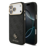 Apple iPhone 17 Pro Max Guess Orjinal Lisanslı 4G ve Yazı Logolu Kılıf + Ekran Koruyucu + Lens Koruyucu 3in1 Aksesuar Seti