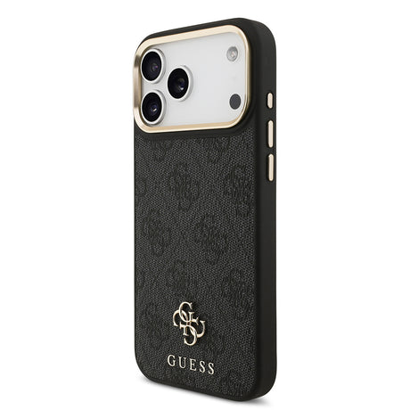 Apple iPhone 17 Pro Max Guess Orjinal Lisanslı 4G ve Yazı Logolu Kılıf + Ekran Koruyucu + Lens Koruyucu 3in1 Aksesuar Seti