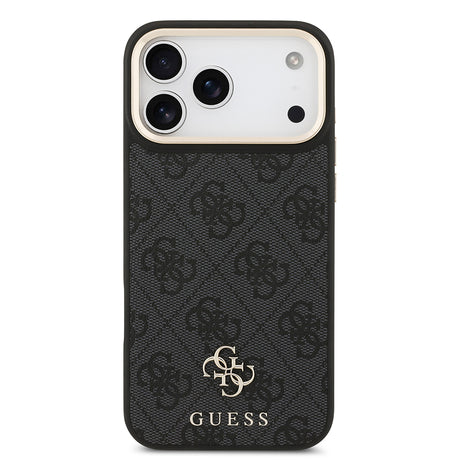 Apple iPhone 17 Pro Max Guess Orjinal Lisanslı 4G ve Yazı Logolu Kılıf + Ekran Koruyucu + Lens Koruyucu 3in1 Aksesuar Seti