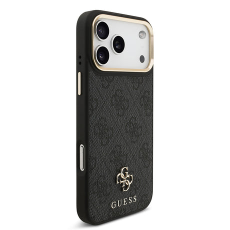 Apple iPhone 17 Pro Max Guess Orjinal Lisanslı 4G ve Yazı Logolu Kılıf + Ekran Koruyucu + Lens Koruyucu 3in1 Aksesuar Seti