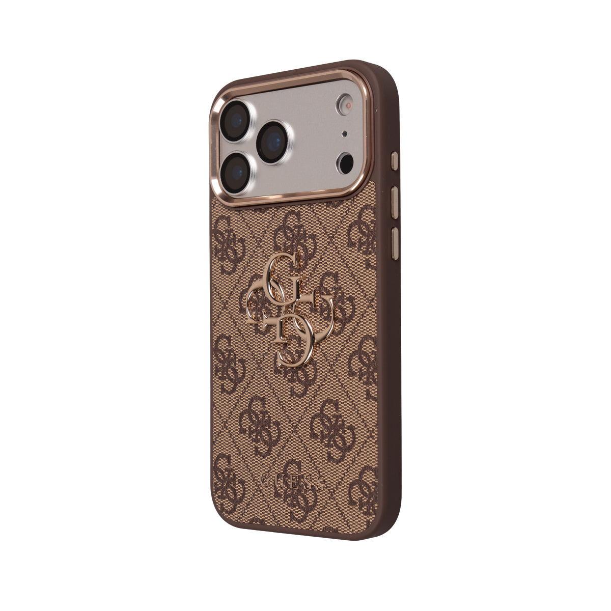 Apple iPhone 17 Pro Max Guess Orjinal Lisanslı Büyük 4G ve Yazı Logolu Kılıf + Ekran Koruyucu + Lens Koruyucu 3in1 Aksesuar Seti