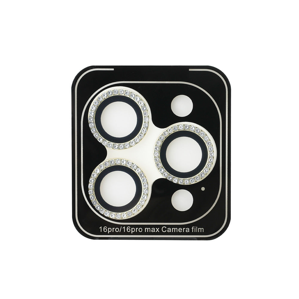 Apple iPhone 17 Pro Max Guess Orjinal Lisanslı Rhinestone Taşlı Lens Koruyucu