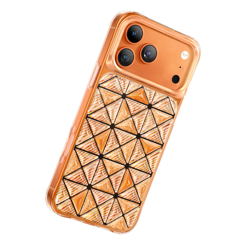 Apple iPhone 17 Pro Max Kılıf 3D Buz Blok Desenli Zore Paris Kairo TPU Kapak