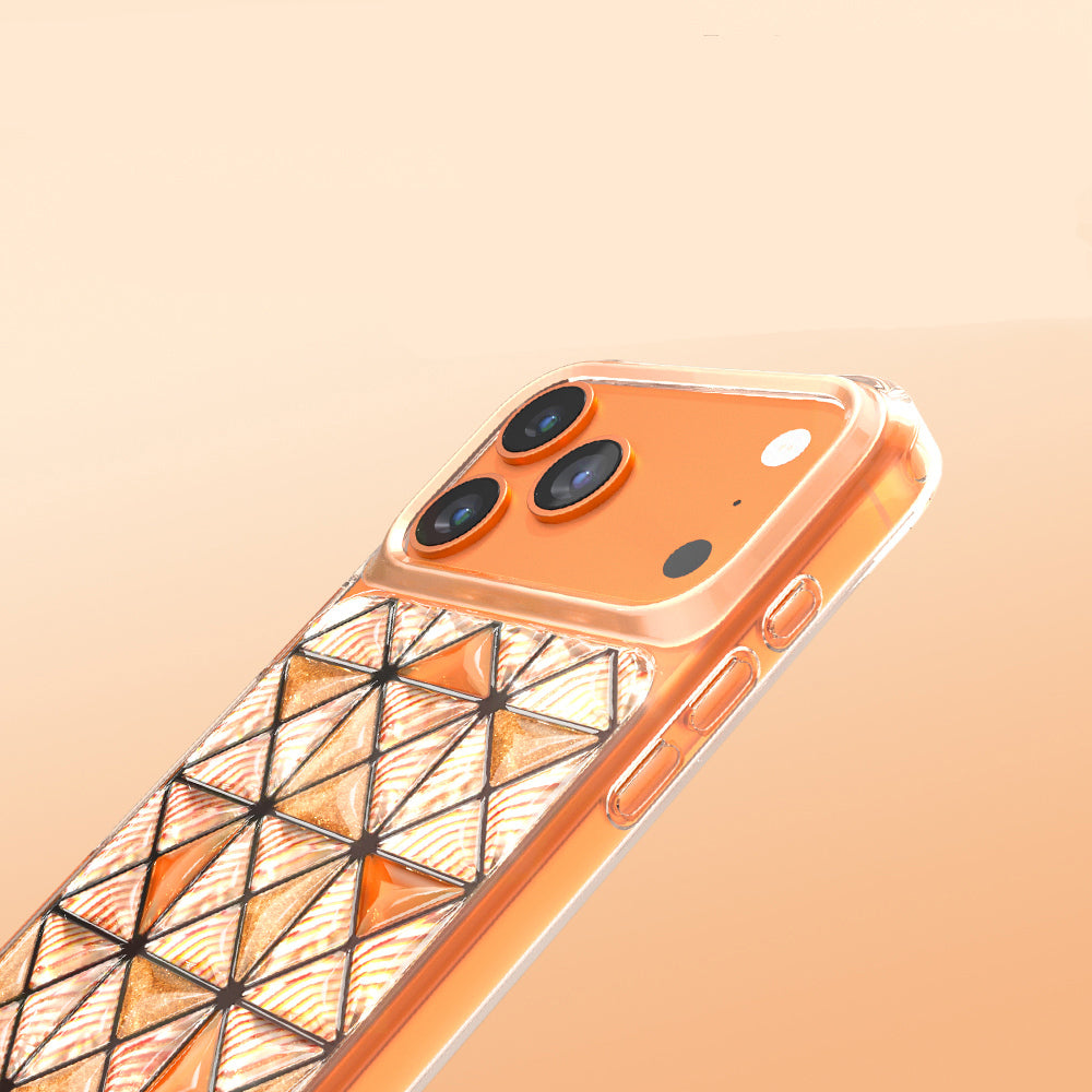 Apple iPhone 17 Pro Max Kılıf 3D Buz Blok Desenli Zore Paris Kairo TPU Kapak