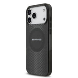 Apple iPhone 17 Pro Max Kılıf AMG Orjinal Lisanslı Çift Katmanlı Büyük Logolu Petek Desenli Kapak