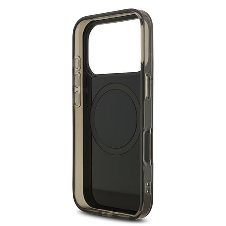 Apple iPhone 17 Pro Max Kılıf AMG Orjinal Lisanslı M-safe Şarj Özellikli IML Baskı Logolu Çift Katmanlı Bow Lines Kapak