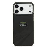 Apple iPhone 17 Pro Max Kılıf Aston Martin Orjinal Lisanslı M-safe Şarj Özellikli IML Baskı Logolu Formula Tasarımlı Kapak