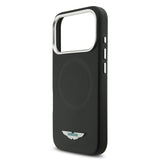 Apple iPhone 17 Pro Max Kılıf Aston Martin Orjinal Lisanslı M-safe Şarj Özellikli Metal Logolu PU Deri Kapak