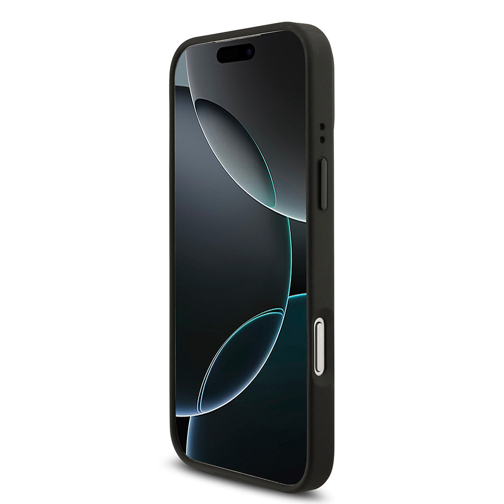 Apple iPhone 17 Pro Max Kılıf BMW Orjinal Lisanslı M-safe Şarj Özellikli Karbon Fiber Metal Logolu Kevlar Kapak
