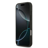 Apple iPhone 17 Pro Max Kılıf BMW Orjinal Lisanslı M-safe Şarj Özellikli Metal BMW ve M Logolu PU Karbon Tasarımlı Kapak