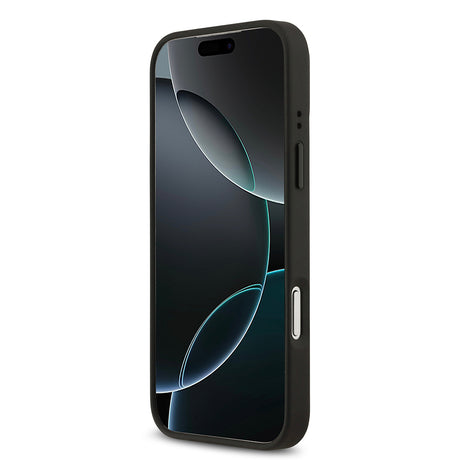 Apple iPhone 17 Pro Max Kılıf BMW Orjinal Lisanslı M-safe Şarj Özellikli Metal BMW ve M Logolu PU Karbon Tasarımlı Kapak