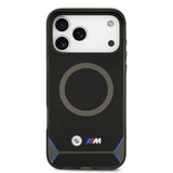 Apple iPhone 17 Pro Max Kılıf BMW Orjinal Lisanslı M-safe Şarj Özellikli Metal Buton Tasarımlı IML Baskılı M Dizayn Kapak
