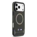 Apple iPhone 17 Pro Max Kılıf BMW Orjinal Lisanslı M-safe Şarj Özellikli Metal Buton Tasarımlı IML Baskılı M Dizayn Kapak