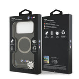 Apple iPhone 17 Pro Max Kılıf BMW Orjinal Lisanslı M-safe Şarj Özellikli Metal Buton Tasarımlı IML Baskılı M Dizayn Kapak