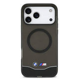 Apple iPhone 17 Pro Max Kılıf BMW Orjinal Lisanslı M-safe Şarj Özellikli Metal Buton Tasarımlı Tranparan M Dizayn Kapak
