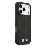 Apple iPhone 17 Pro Max Kılıf BMW Orjinal Lisanslı M-safe Şarj Özellikli Metal Logolu Delikli M Dizayn Deri Kapak