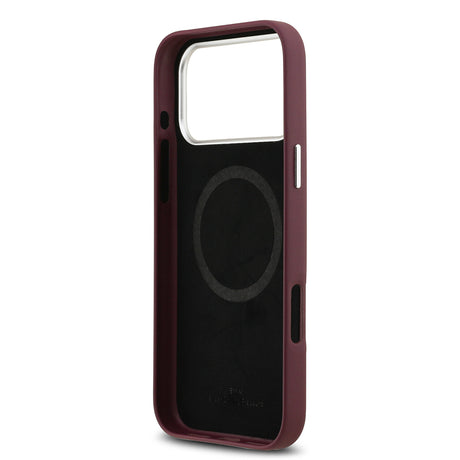 Apple iPhone 17 Pro Max Kılıf BMW Orjinal Lisanslı M-safe Şarj Özellikli Metal Logolu Tam Kaplama Deri Kapak