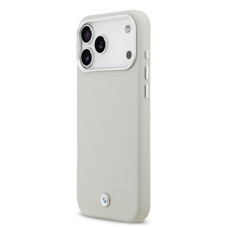 Apple iPhone 17 Pro Max Kılıf BMW Orjinal Lisanslı M-safe Şarj Özellikli Metal Logolu Tam Kaplama Deri Kapak