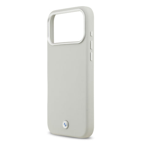 Apple iPhone 17 Pro Max Kılıf BMW Orjinal Lisanslı M-safe Şarj Özellikli Metal Logolu Tam Kaplama Deri Kapak