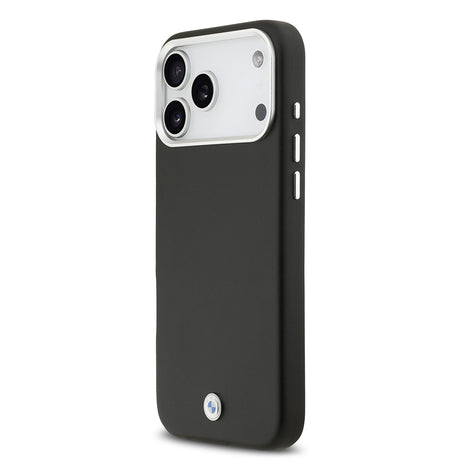 Apple iPhone 17 Pro Max Kılıf BMW Orjinal Lisanslı M-safe Şarj Özellikli Metal Logolu Tam Kaplama Deri Kapak