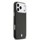 Apple iPhone 17 Pro Max Kılıf BMW Orjinal Lisanslı M-safe Şarj Özellikli Metal Logolu Tam Kaplama Deri Kapak