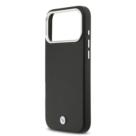 Apple iPhone 17 Pro Max Kılıf BMW Orjinal Lisanslı M-safe Şarj Özellikli Metal Logolu Tam Kaplama Deri Kapak