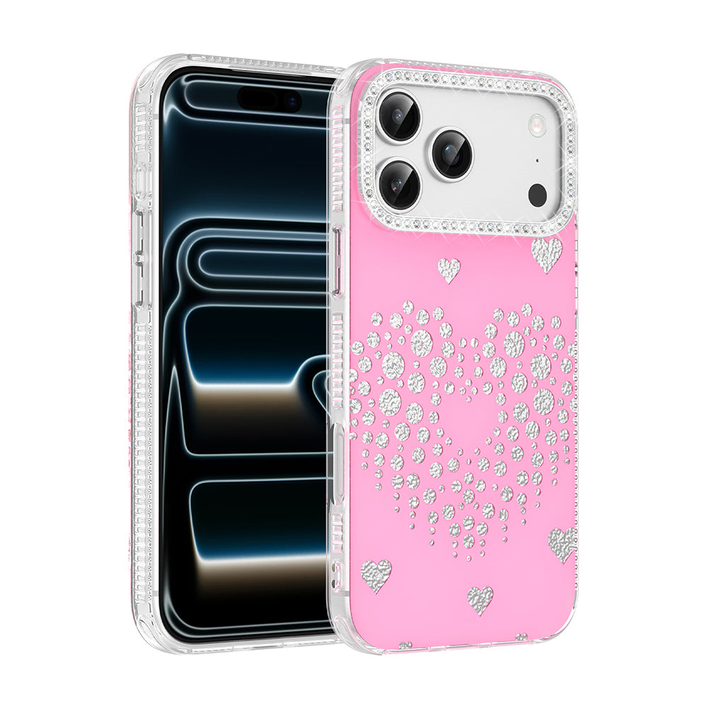 Apple iPhone 17 Pro Max Kılıf Damla Taşlı Zore Rivas Sert PC Kapak