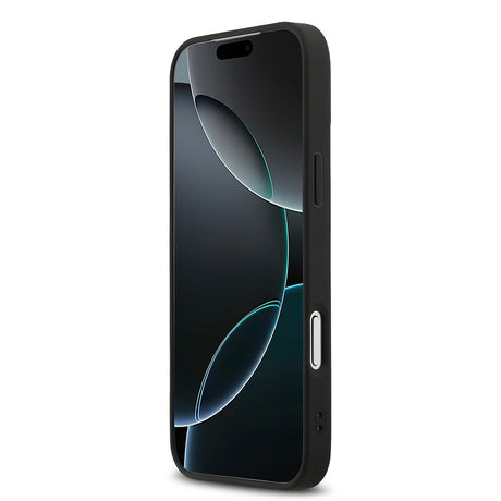 Apple iPhone 17 Pro Max Kılıf DKNY Orjinal Lisanslı M-safe Şarj Özellikli 3D Yazılı Grid Pattern Kapak