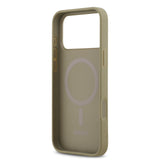 Apple iPhone 17 Pro Max Kılıf DKNY Orjinal Lisanslı M-safe Şarj Özellikli 3D Yazılı Grid Pattern Kapak