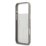 Apple iPhone 17 Pro Max Kılıf DKNY Orjinal Lisanslı M-safe Şarj Özellikli PU Büyük Dikey Logolu Kapak