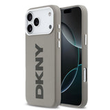 Apple iPhone 17 Pro Max Kılıf DKNY Orjinal Lisanslı M-safe Şarj Özellikli PU Büyük Dikey Logolu Kapak