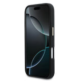 Apple iPhone 17 Pro Max Kılıf Guess Orjinal Lisanslı 4G Büyük Metal Kamera Çerçeveli PU Deri Resin Kapak