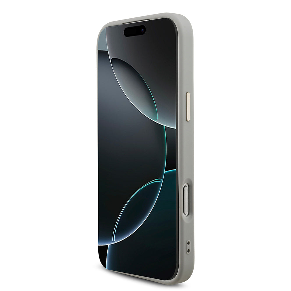 Apple iPhone 17 Pro Max Kılıf Guess Orjinal Lisanslı 4G Büyük Metal Kamera Çerçeveli ve Logolu Glitter Kapak