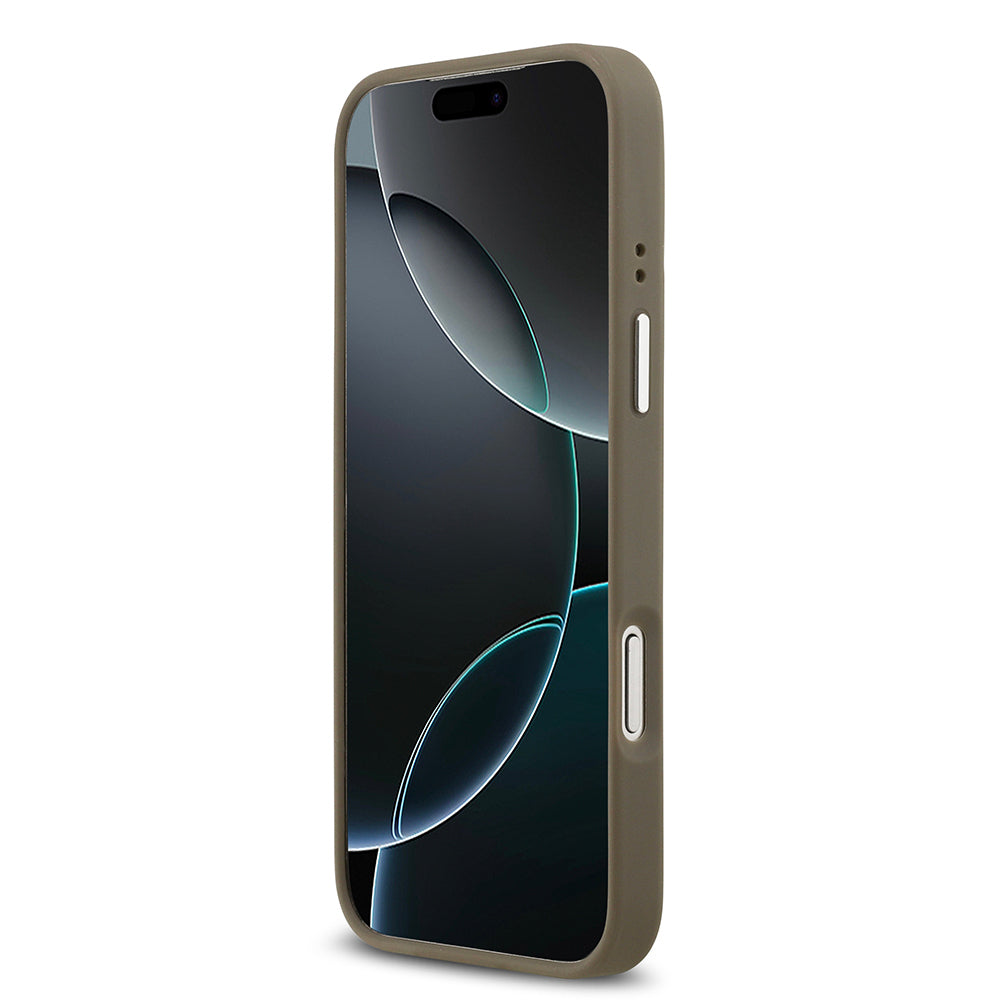 Apple iPhone 17 Pro Max Kılıf Guess Orjinal Lisanslı Grained 4G Metal Büyük Logolu Kapak