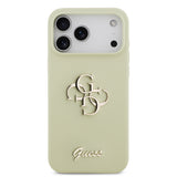 Apple iPhone 17 Pro Max Kılıf Guess Orjinal Lisanslı Grained Yazı Logolu Kapak