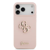 Apple iPhone 17 Pro Max Kılıf Guess Orjinal Lisanslı Grained Yazı Logolu Kapak