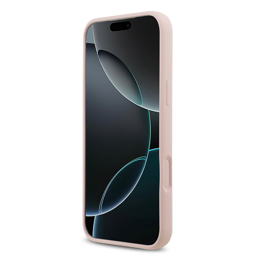 Apple iPhone 17 Pro Max Kılıf Guess Orjinal Lisanslı Grained Yazı Logolu Kapak