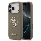 Apple iPhone 17 Pro Max Kılıf Guess Orjinal Lisanslı Grained Yazı Logolu Kapak