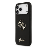 Apple iPhone 17 Pro Max Kılıf Guess Orjinal Lisanslı Grained Yazı Logolu Kapak