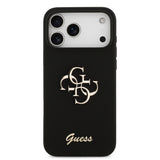 Apple iPhone 17 Pro Max Kılıf Guess Orjinal Lisanslı Grained Yazı Logolu Kapak