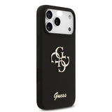 Apple iPhone 17 Pro Max Kılıf Guess Orjinal Lisanslı Grained Yazı Logolu Kapak
