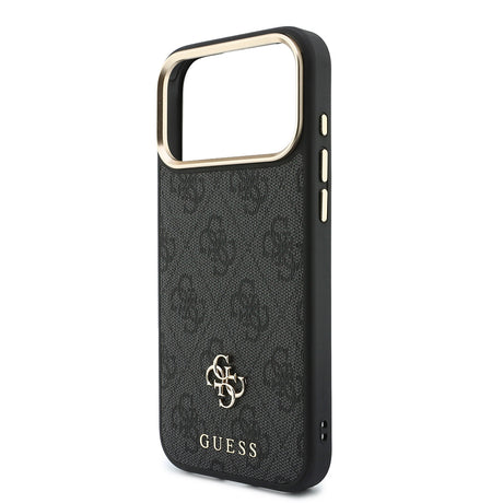 Apple iPhone 17 Pro Max Kılıf Guess Orjinal Lisanslı M-safe Şarj Özellikli 4G Büyük Metal Logolu Kartlıklı Kapak